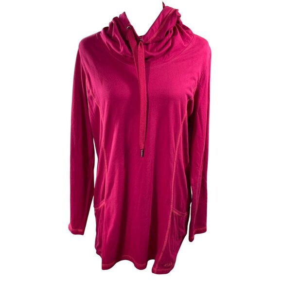 Cabela's Women's Hoodie T-Shirt Top Pink Size L Large Modal Blend - Picture 1 of 7